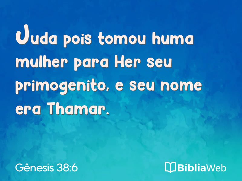 Gênesis 38:6 em imagem para compartilhar