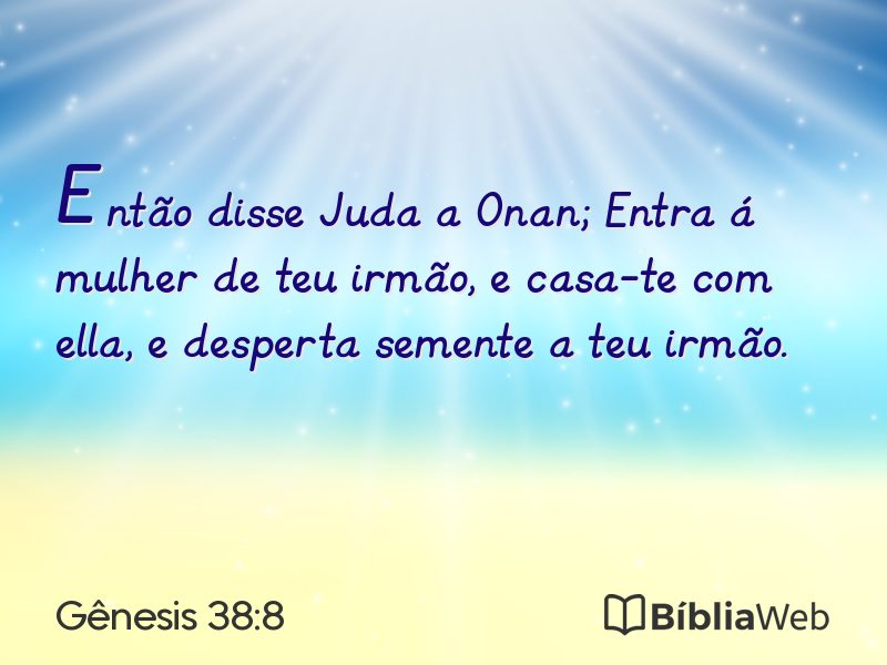 Gênesis 38:8 em imagem para compartilhar
