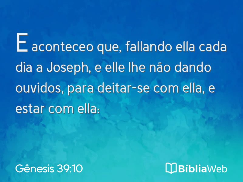 Gênesis 39:10 em imagem para compartilhar