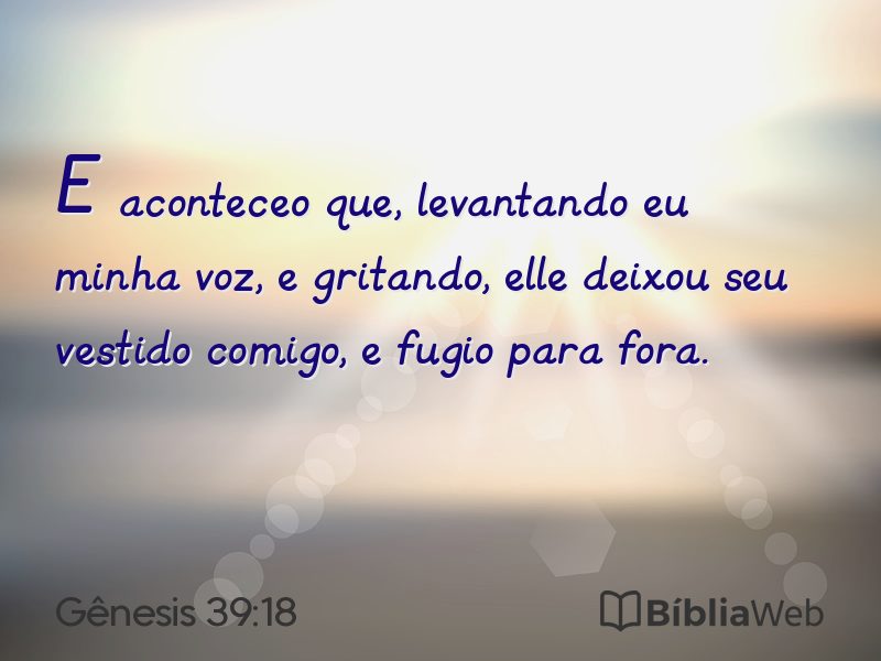 Gênesis 39:18 em imagem para compartilhar
