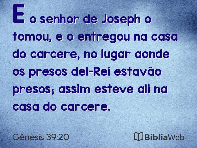 Gênesis 39:20 em imagem para compartilhar
