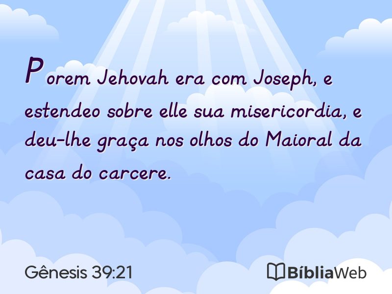 Gênesis 39:21 em imagem para compartilhar