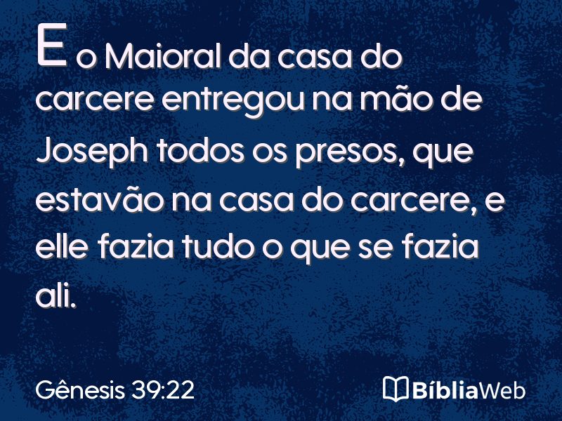 Gênesis 39:22 em imagem para compartilhar