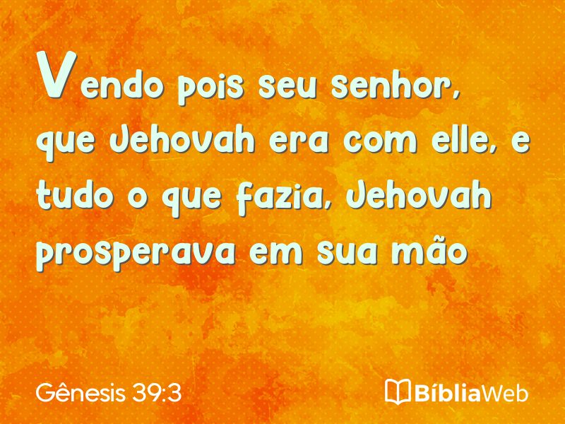 Gênesis 39:3 em imagem para compartilhar