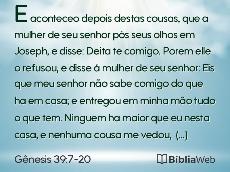 Gênesis 39:7-20 em imagem para compartilhar