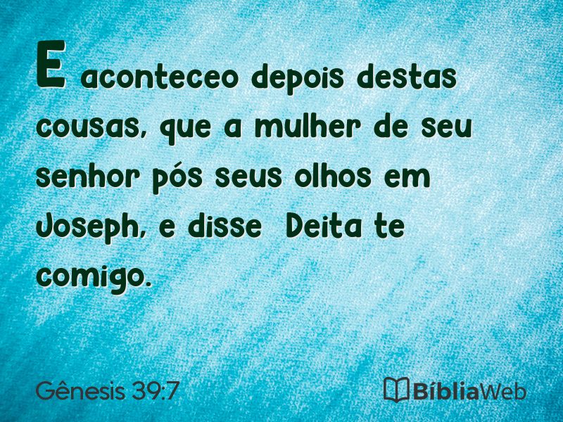 Gênesis 39:7 em imagem para compartilhar