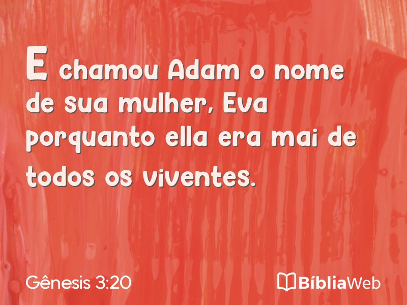 Gênesis 3:20 em imagem para compartilhar