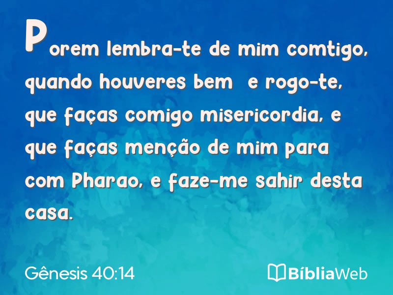 Gênesis 40:14 em imagem para compartilhar