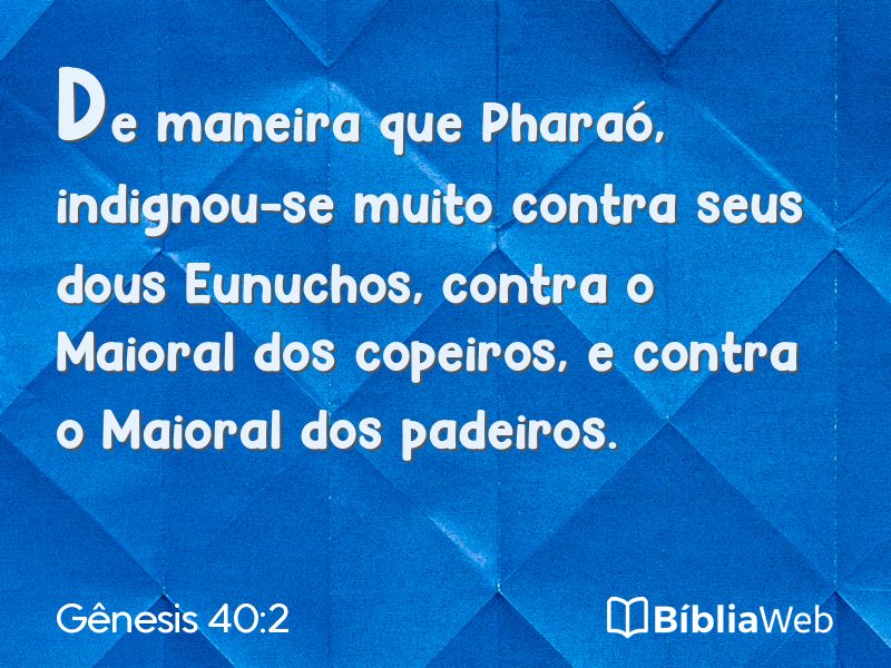 Gênesis 40:2 em imagem para compartilhar