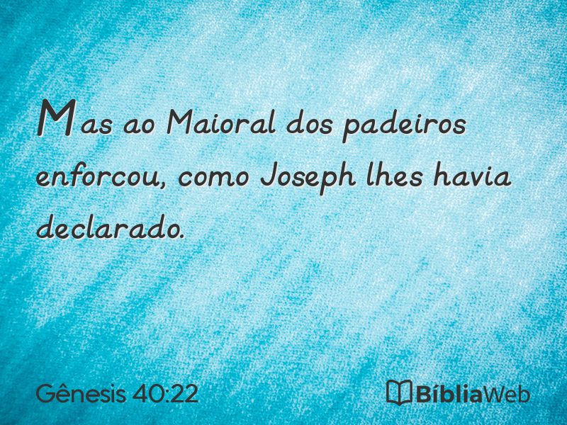 Gênesis 40:22 em imagem para compartilhar