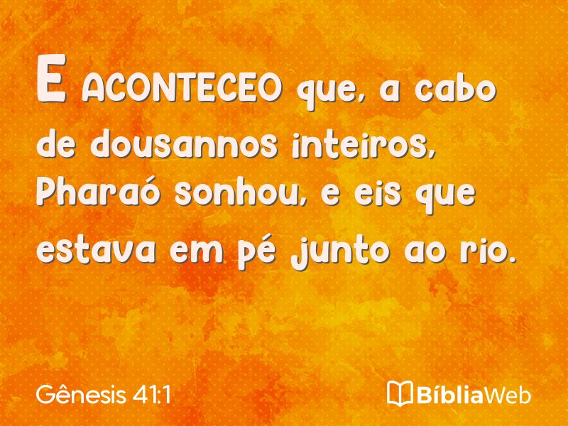 Gênesis 41:1 em imagem para compartilhar