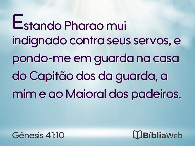 Gênesis 41:10 em imagem para compartilhar