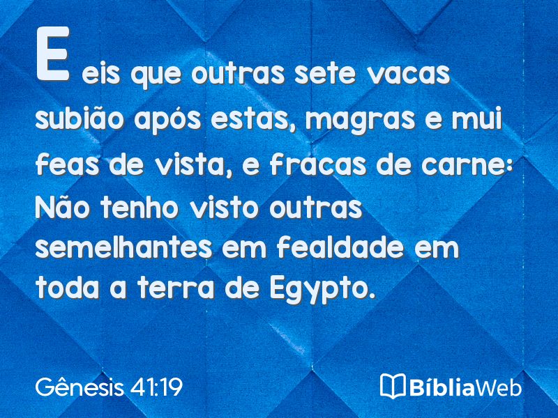 Gênesis 41:19 em imagem para compartilhar