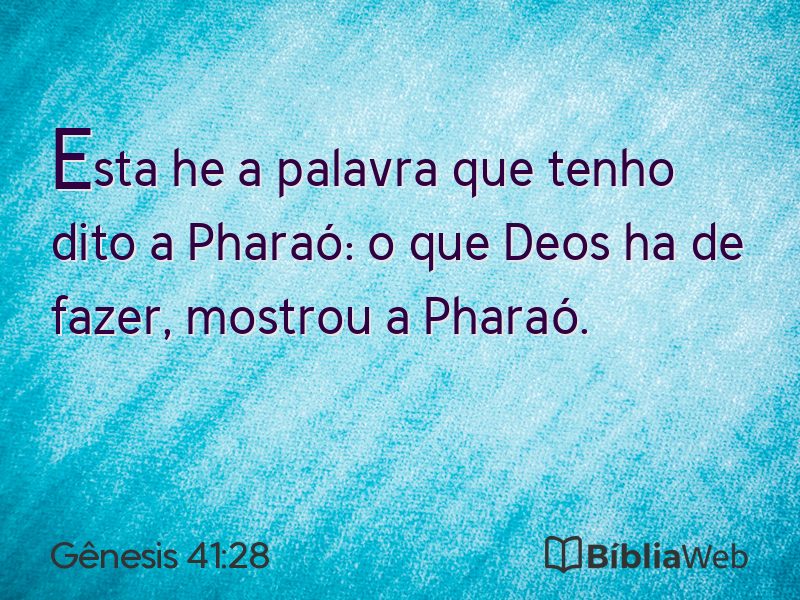 Gênesis 41:28 em imagem para compartilhar