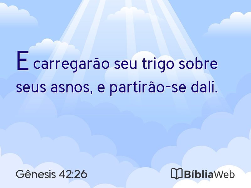 Gênesis 42:26 em imagem para compartilhar