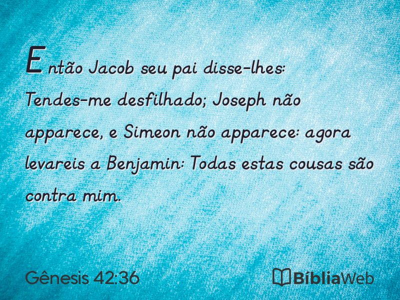 Gênesis 42:36 em imagem para compartilhar