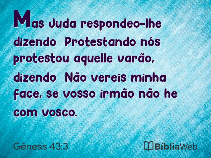Gênesis 43:3 em imagem para compartilhar