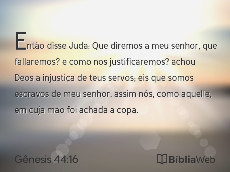 Gênesis 44:16 em imagem para compartilhar