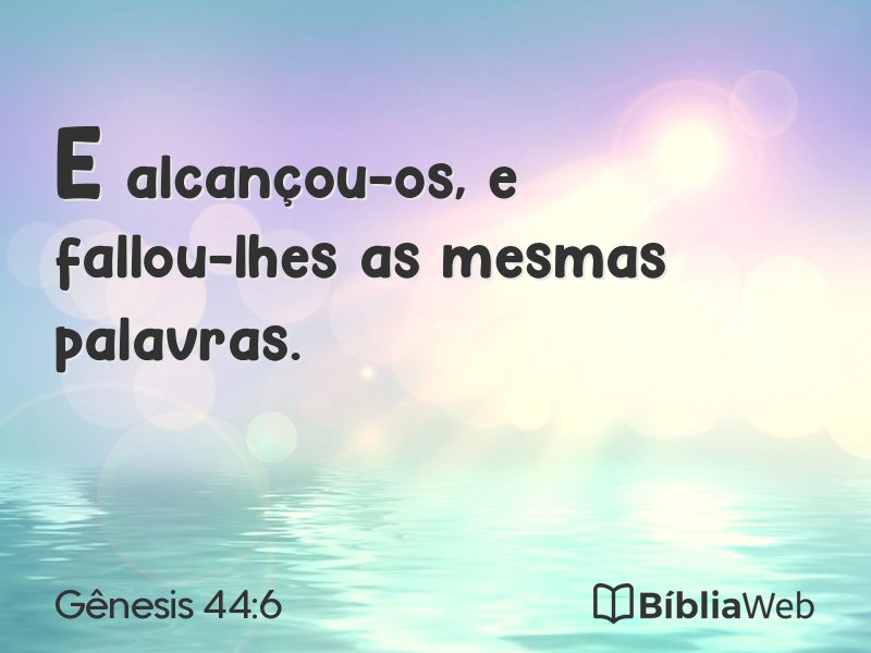 Gênesis 44:6 em imagem para compartilhar