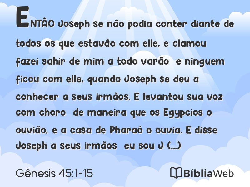 Gênesis 45:1-15 em imagem para compartilhar