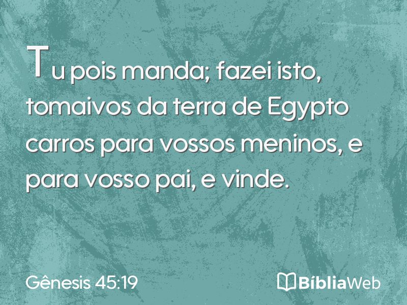 Gênesis 45:19 em imagem para compartilhar