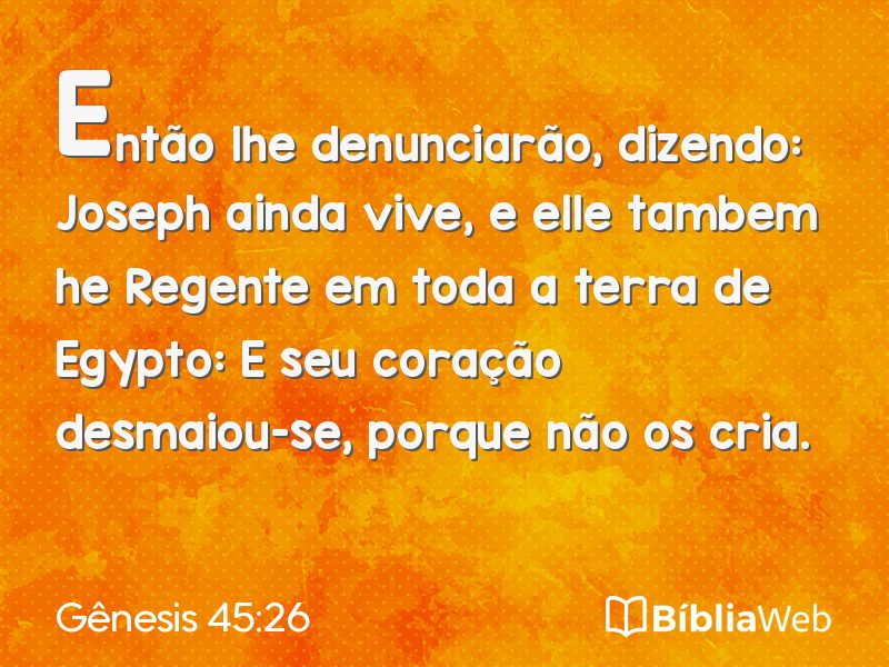 Gênesis 45:26 em imagem para compartilhar