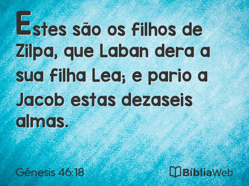 Gênesis 46:18 em imagem para compartilhar