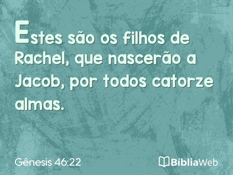 Gênesis 46:22 em imagem para compartilhar