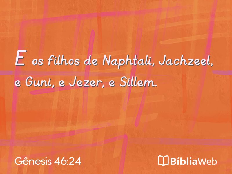 Gênesis 46:24 em imagem para compartilhar
