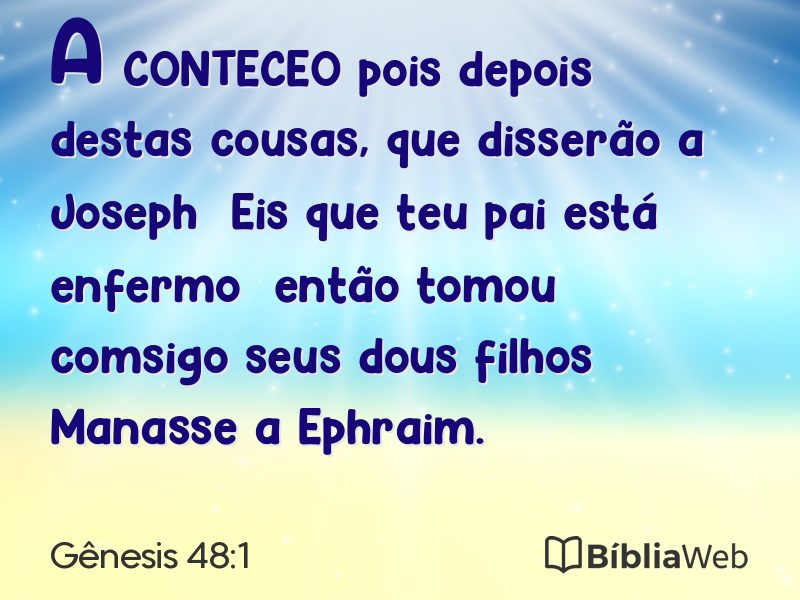 Gênesis 48:1 em imagem para compartilhar