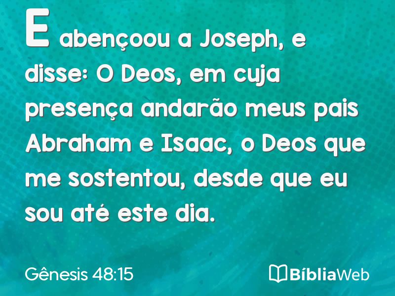 Gênesis 48:15 em imagem para compartilhar