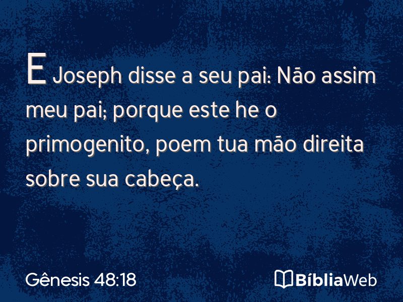 Gênesis 48:18 em imagem para compartilhar