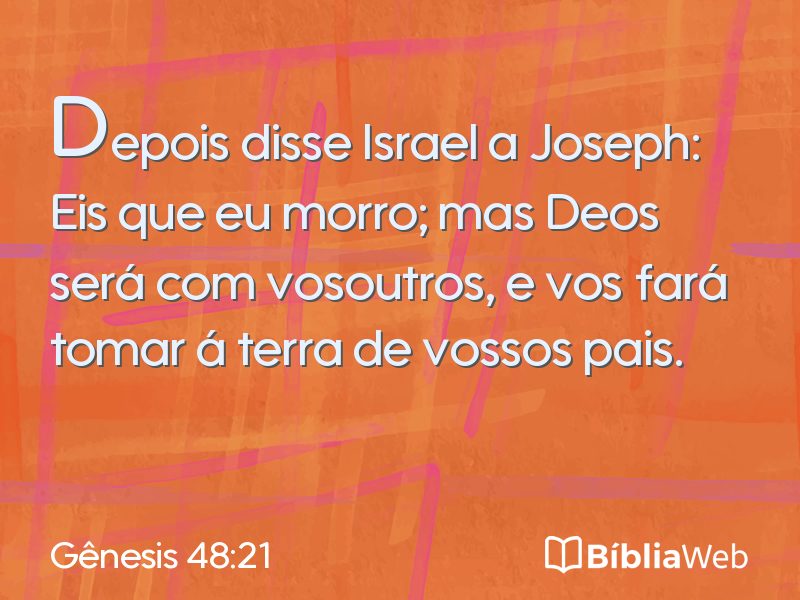 Gênesis 48:21 em imagem para compartilhar