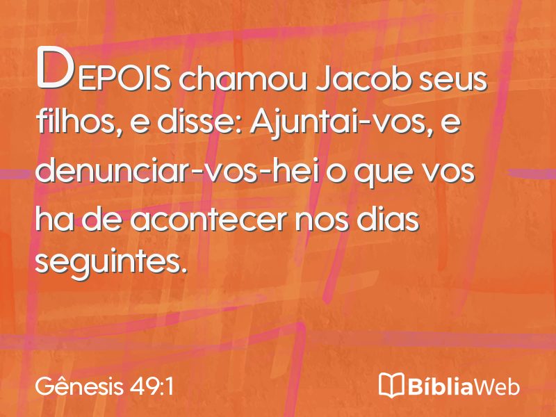 Gênesis 49:1 em imagem para compartilhar