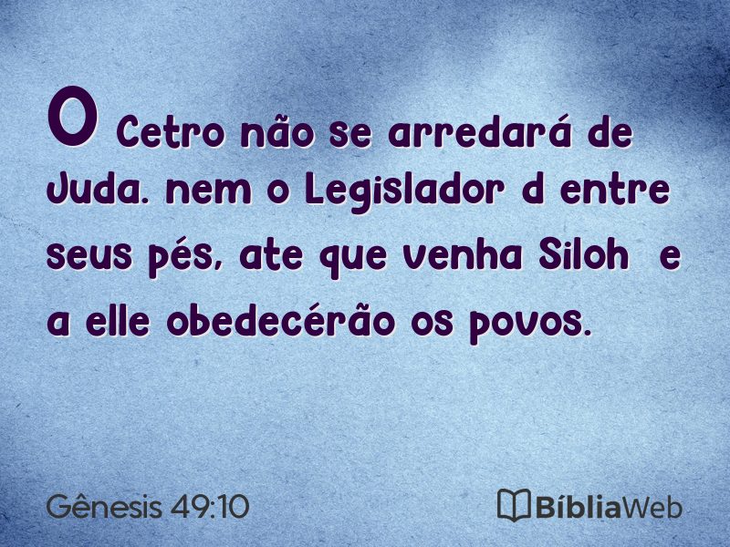 Gênesis 49:10 em imagem para compartilhar
