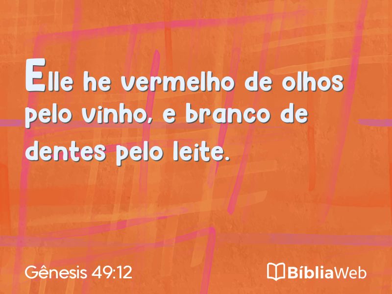 Gênesis 49:12 em imagem para compartilhar