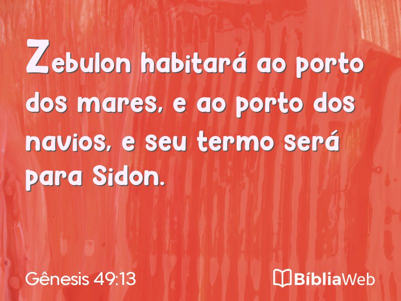 Gênesis 49:13 em imagem para compartilhar