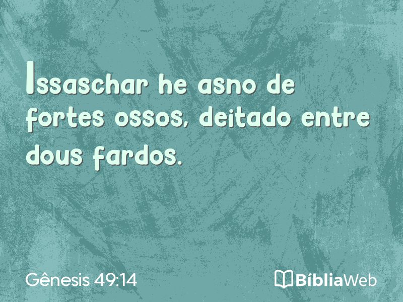Gênesis 49:14 em imagem para compartilhar