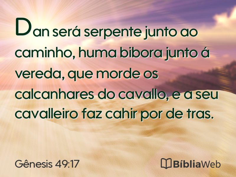 Gênesis 49:17 em imagem para compartilhar