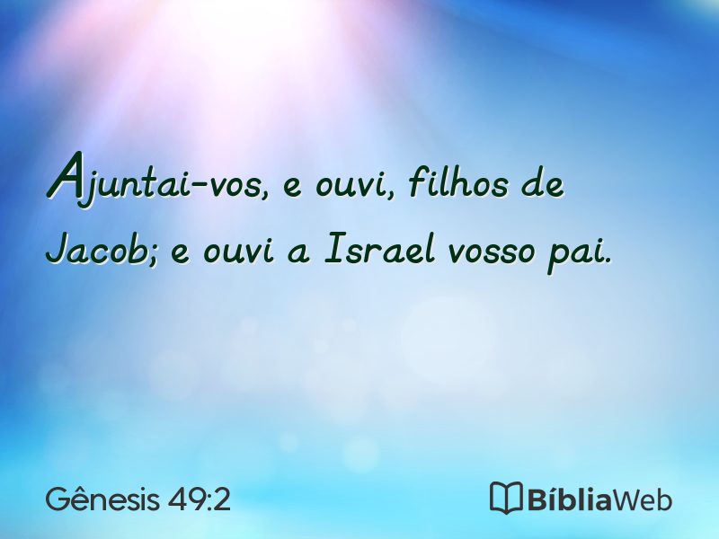 Gênesis 49:2 em imagem para compartilhar