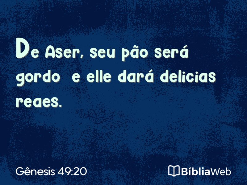 Gênesis 49:20 em imagem para compartilhar