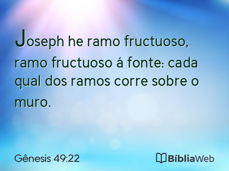 Gênesis 49:22 em imagem para compartilhar