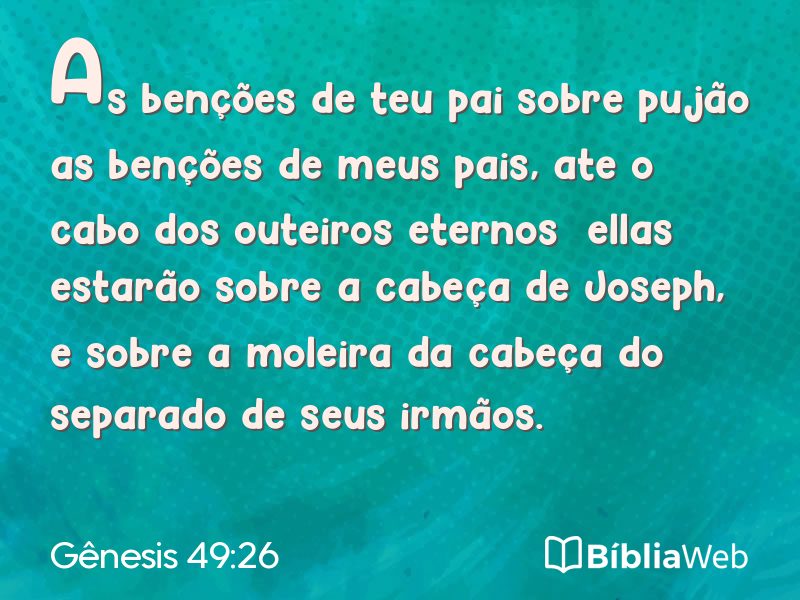 Gênesis 49:26 em imagem para compartilhar