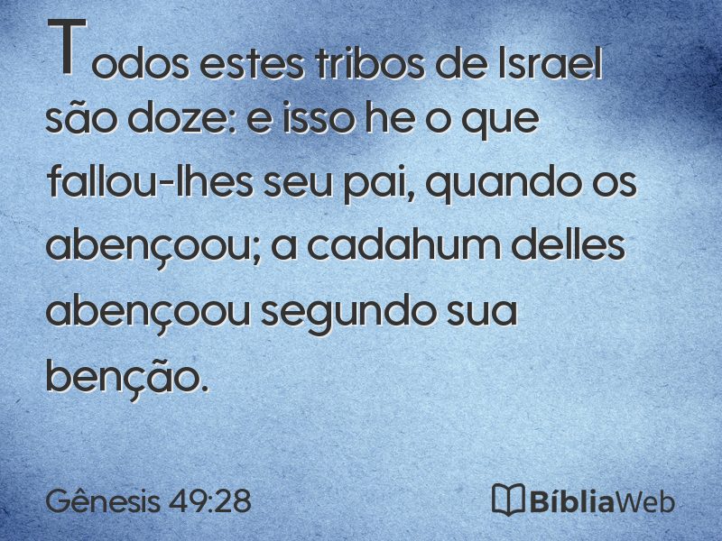 Gênesis 49:28 em imagem para compartilhar