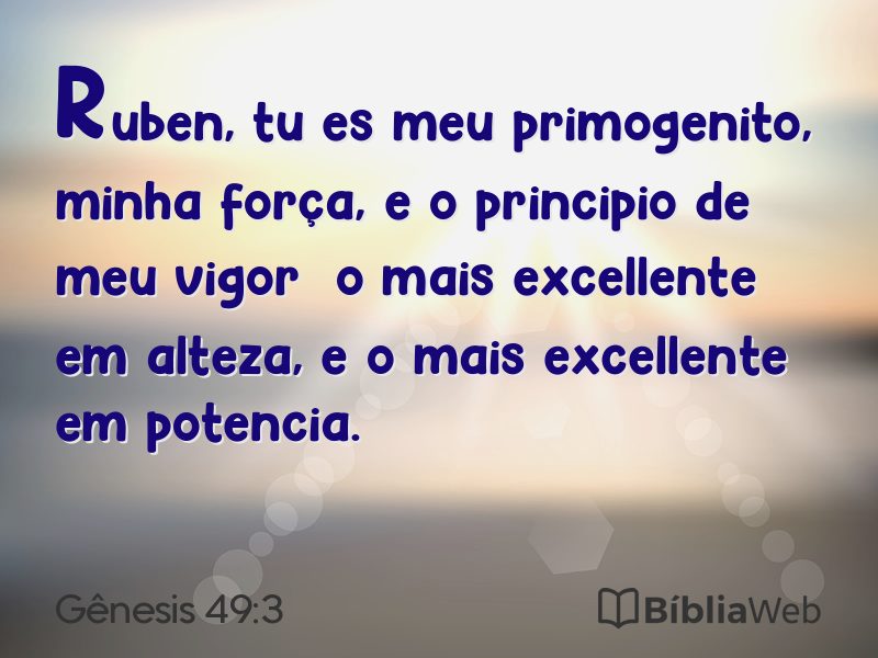 Gênesis 49:3 em imagem para compartilhar