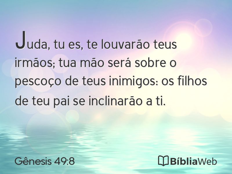 Gênesis 49:8 em imagem para compartilhar