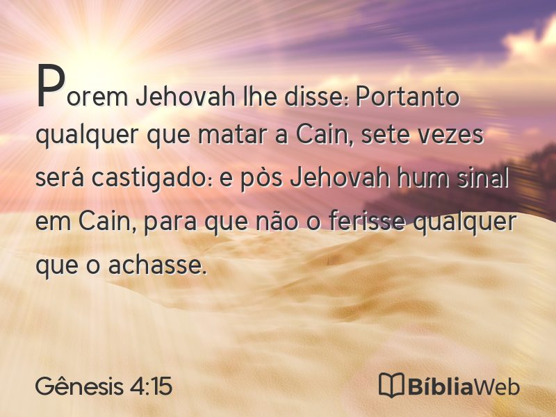Gênesis 4:15 em imagem para compartilhar