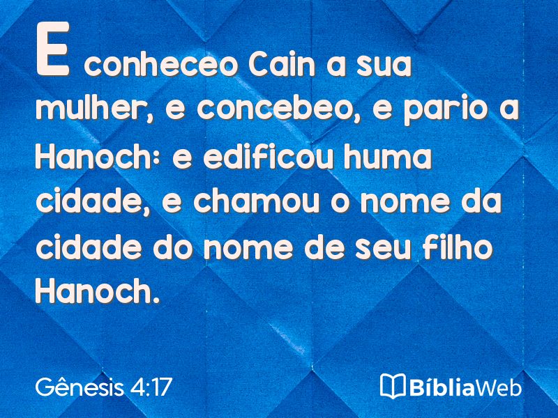 Gênesis 4:17 em imagem para compartilhar