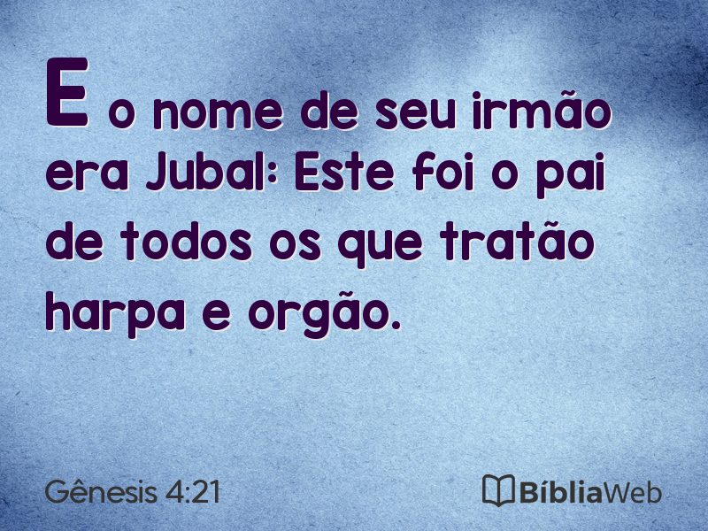 Gênesis 4:21 em imagem para compartilhar