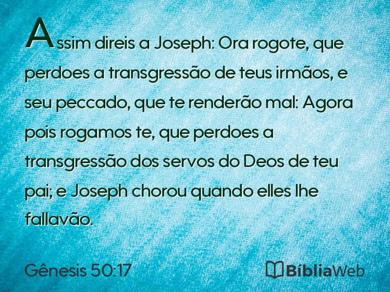 Gênesis 50:17 em imagem para compartilhar